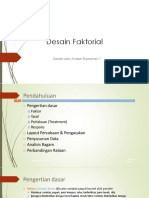 Desain Faktorial 2 Faktor