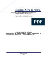 Comportamento humano MBA gestão pessoas