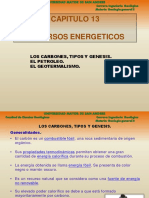 Recursos energéticos: Carbones, petróleo y geotermalismo