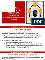 Conceptual Framework & Accounting Standards