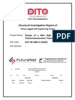 Structural Report for 3-Legged Telecom Tower