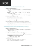 Maths Notes (Binomial Expansion)