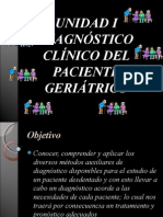 Diagnóstico Clínico Del Paciente Gertiátrico