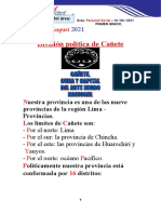 Clase - La División Política de Cañete - 16-08-2021