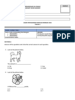 Pentaksiran Science Year 1 DLP