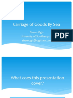 Carriage of Goods by Sea Guide
