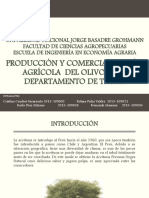 Producción y Comercialización Agrícola Del Olivo en El