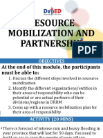 Presentation - Resource Mobilization and Partnership