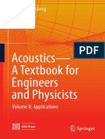 Acoustics-A Textbook For Engineers and Physicists Volume II Applications