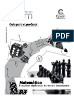 Fracciones con letras en el denominador