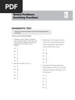 3 - Verbal Problems Involving Fractions