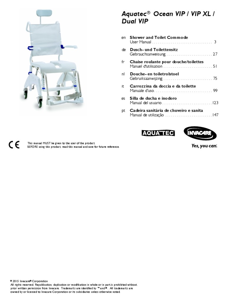 Aquatec Ocean Vip VipXL DualVip PDF Screw Manufactured Goods