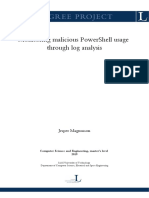 Monitoring Malicious Powershell Usage Through Log Analysis: Jesper Magnusson