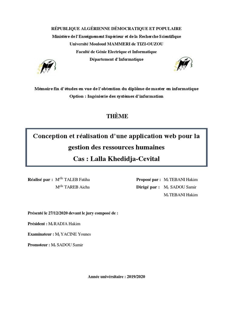 Taleb F. Tareb A. | PDF | Gestion des ressources humaines | Recrutement