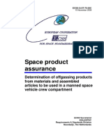 Determination of Offgassing Products From Materials and Assembled Articles To Be Used in A Manned Space Vehicle Crew Compartment