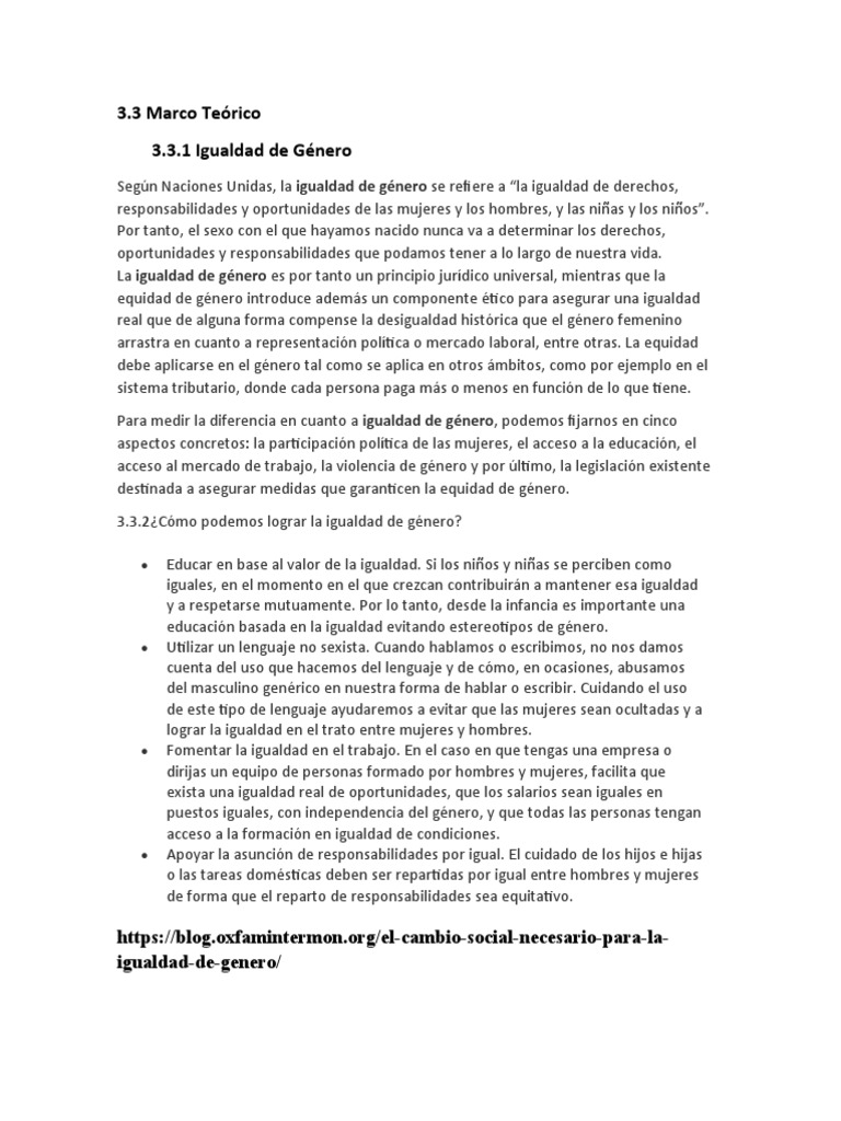 Igualdad de Genero | PDF | Estudios de género | Igualdad de género