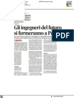 Gli ingegneri del futuro si formeranno a Pesaro - Il Corriere Adriatico del 5 luglio 2022