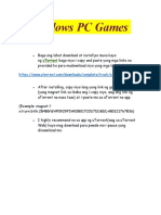 Windows PC Games Instructions