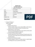 Essay Answer:: Answer Sheet Midterm Examination