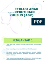 Identifikasi Anak Berkebutuhan Khusus (Abk)