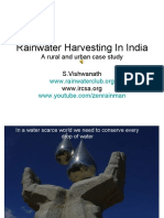 Rainwater Harvesting in India: A Rural and Urban Case Study S.Vishwanath