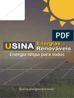 Portfólio - USINA ENERGIAS RENOVÁVEIS v1.1