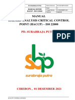 Manual HACCP ISO 22000-SBP