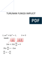 Contoh Turunan Fungsi Implicit