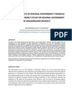 The Determinants of Regional Government'S Financial Report Transparency (Study On Regional Government of Banjarnegara Regency)