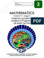 Math3 - Q4 - CLAS2 - Paglutas NG Suliranin Gamit Ang Pagsasalin NG Sukat NG Oras - v3 - JOSEPH AURELLO