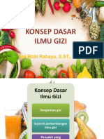 Konsep Dasar Ilmu Gizi