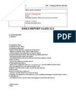 Daily Report Class 1C1