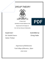 Group Theory: Supervisor: Submitted By: Ms. Kashish Naseem Chirag Yadav