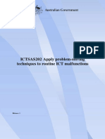 ICTSAS202 Apply Problem-Solving Techniques To Routine ICT Malfunctions