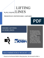 Niosh Lifting Guidelines Ie Ec 2 Report