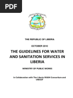 The Guidelines For Water and Sanitation Services in Liberia