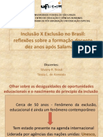 Inclusão educacional após 10 anos de Salamanca