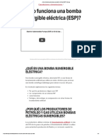 ¿Cómo Funciona Una Bomba Sumergible Eléctrica