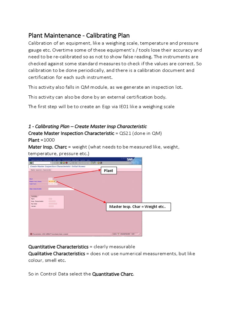 001 PM Calibration Plan PDF Calibration Computing