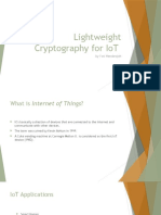 Lightweight Cryptography For IoT