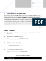 B1 Preliminary Progress Test 1: Section 1: Vocabulary