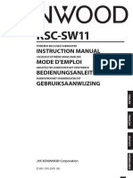 KSC-SW11: Instruction Manual Mode D'Emploi Bedienungsanleitung Gebruiksaanwijzing