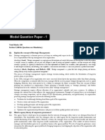 STRATEGIC MANAGEMENT Model Question Paper - 1
