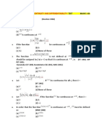 Conytinuity and Differentiability Test