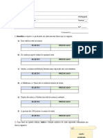 Ficha de Trabalho - Funções Sintáticas