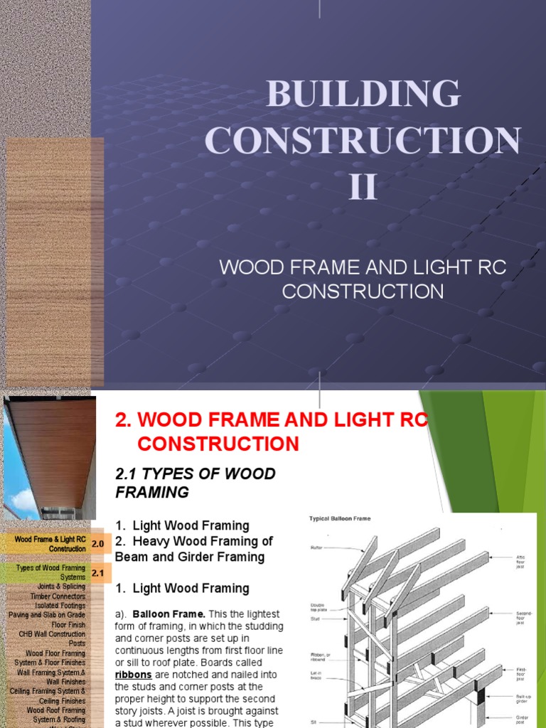 Light Wood Frame Construction Complex Forms Light Frame Wood