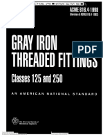 ASME B16.4 (1998) Gray Iron Threaded Fittings, Class 125 and 250