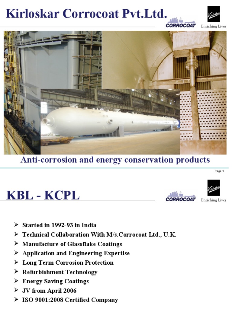 KCPL: Corrosion Solutions & Coatings | PDF | Corrosion | Chemistry