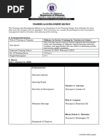 Training-Matrix - TLE Balingasag-South-District