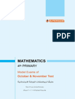 Mathematics 4th Prim Oct Nov 2021 2022 Models